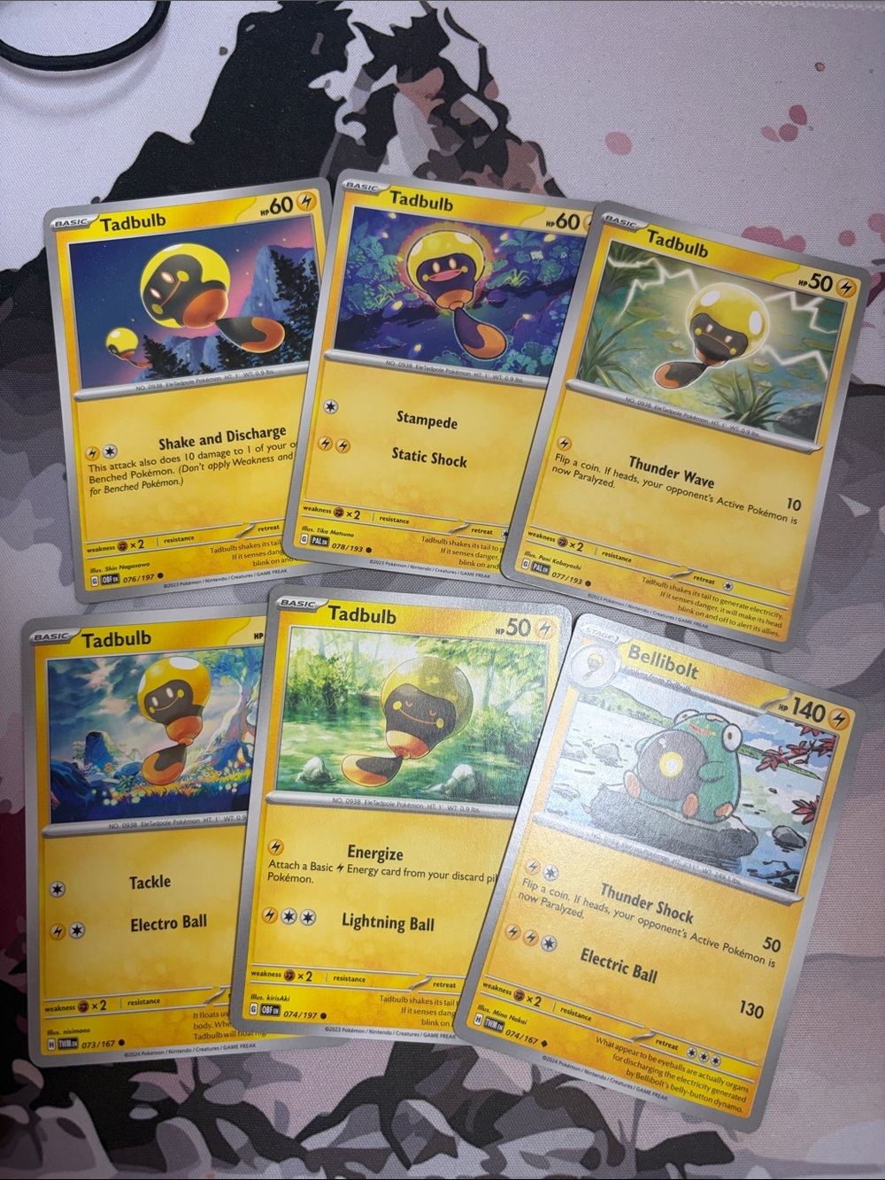 Tadbulb & Bellibolt Collection Lot | 6 Pokémon Cards | ✨5/$25✨